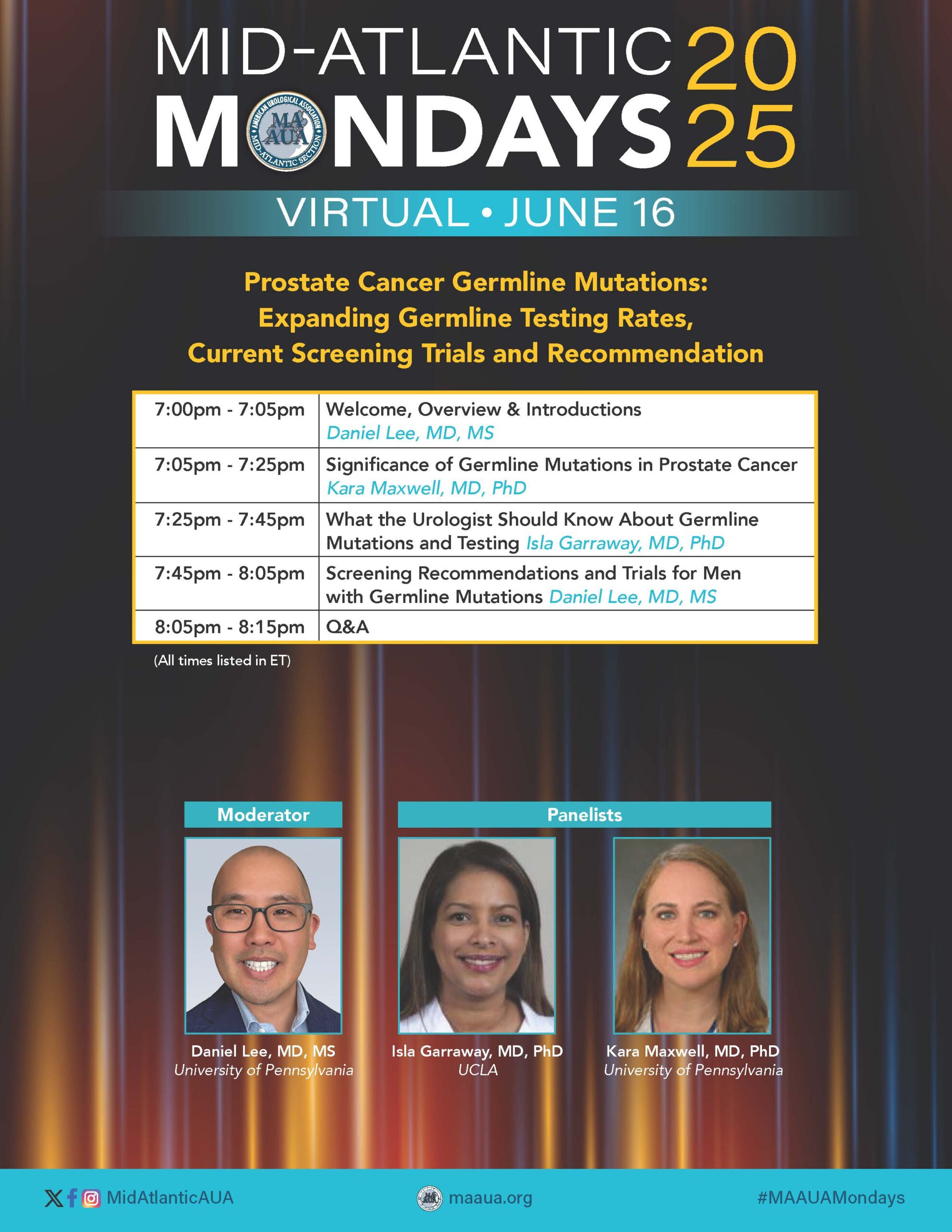 MA-AUA Mid-Atlantic Mondays 2023